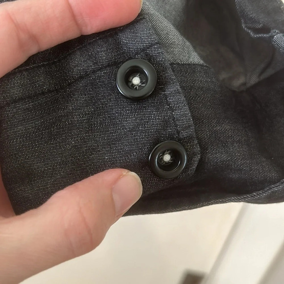 Eighty-Eight Platinum Mens Long Sleeve Shirt Size L Black Button Up - Picture 6 of 6